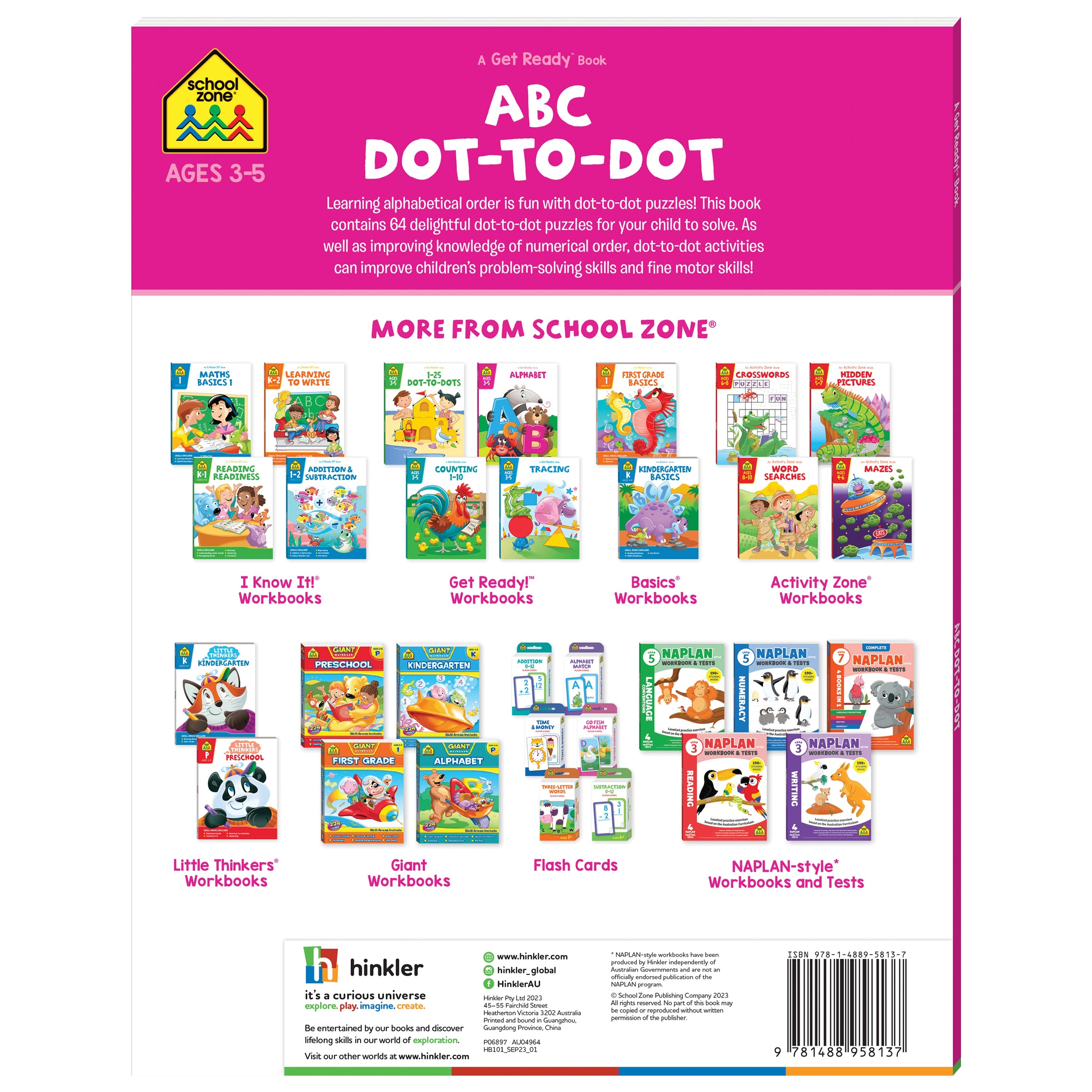 School Zone Get Ready ABC Dot-to-Dot