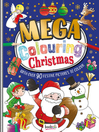 Mega Colouring: Christmas Fun - Blue Cover