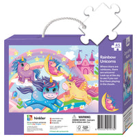 Junior Jigsaw Carry & Play - Rainbow Unicorns