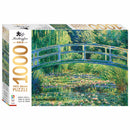 Mindbogglers Gold 1000pc Jigsaw - Bridge Over a Pond of Water Lililies