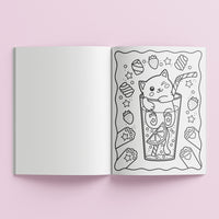 Coloring & Scented Stickers Book - Totally Kawaii