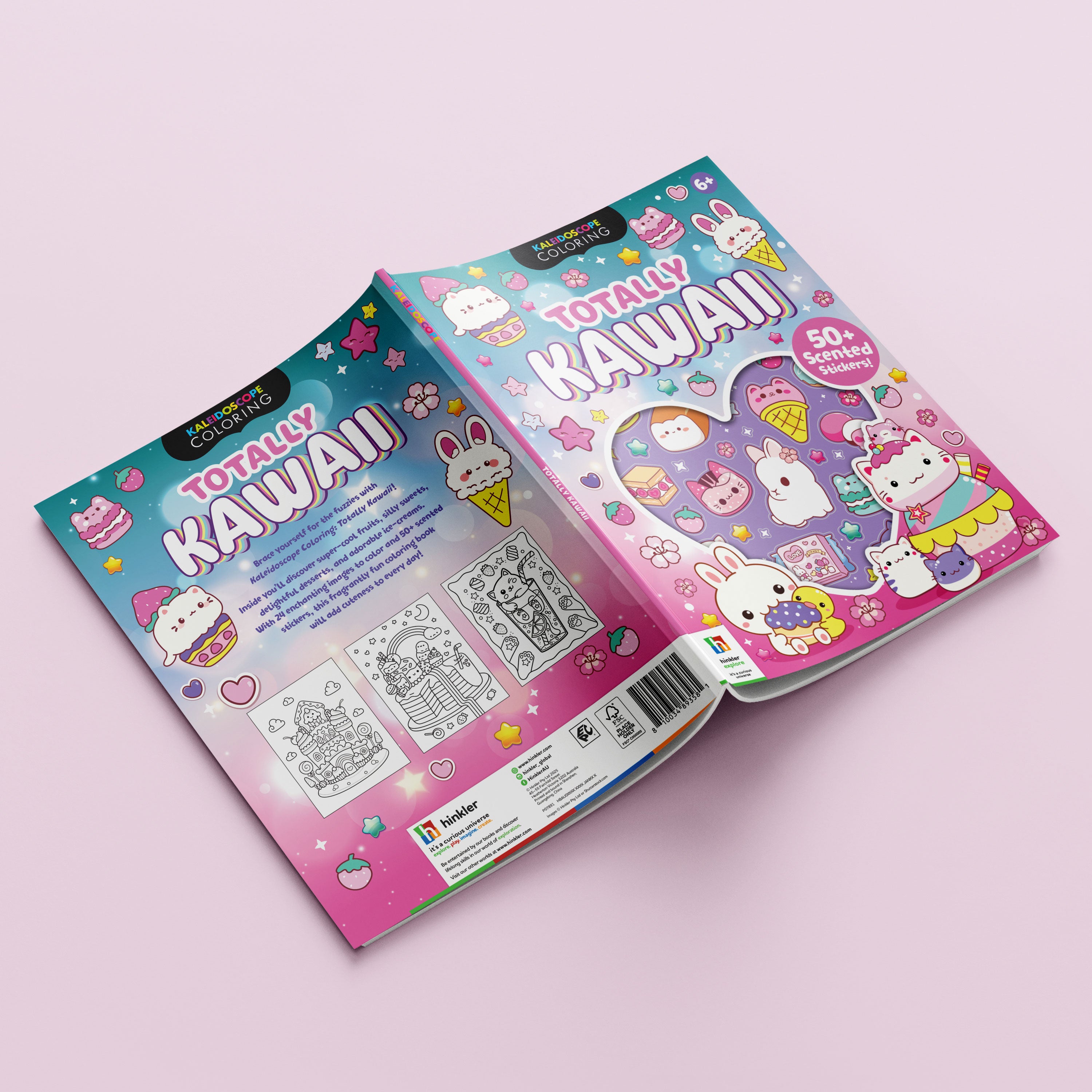 Coloring & Scented Stickers Book - Totally Kawaii