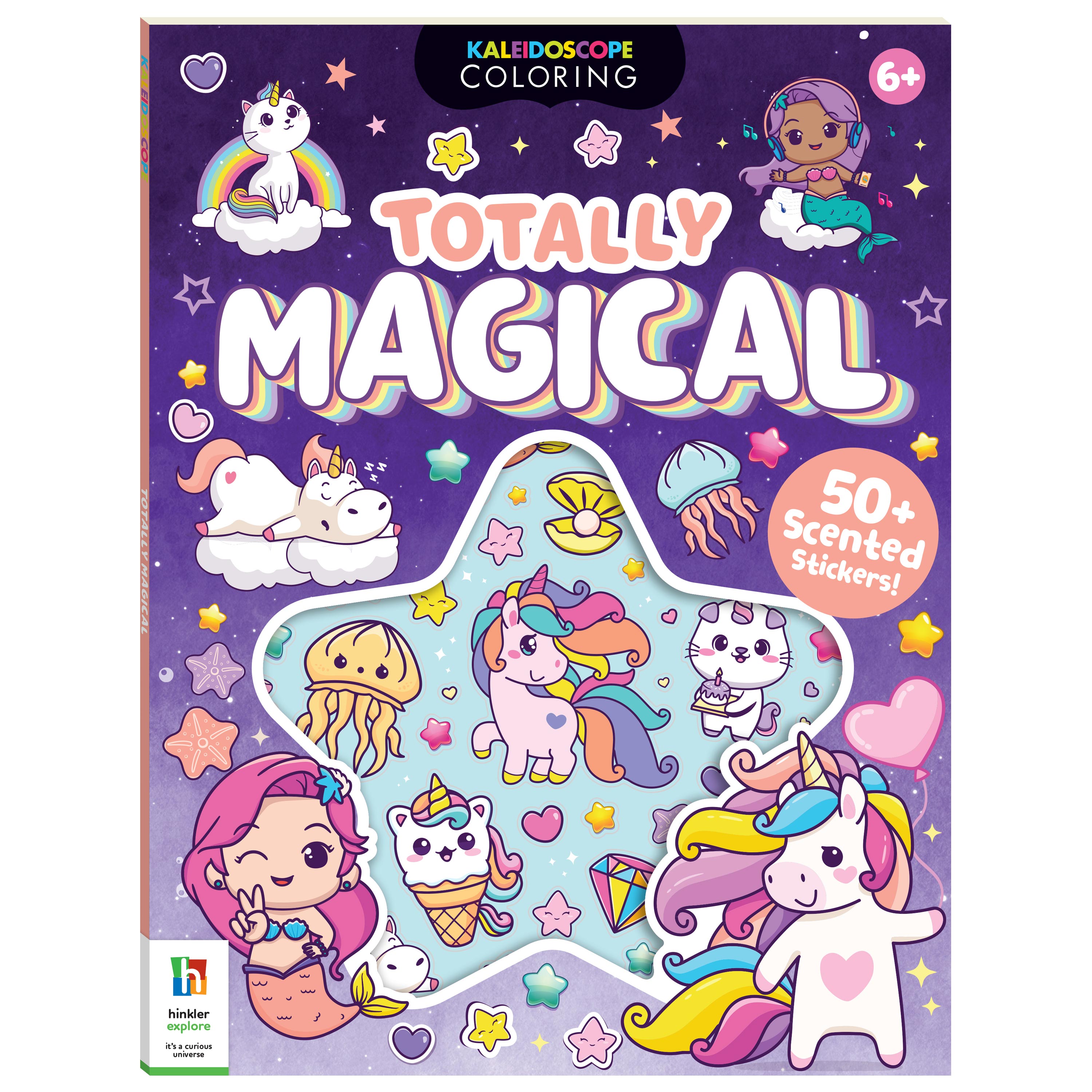 Coloring & Scented Stickers Book - Totally Magical