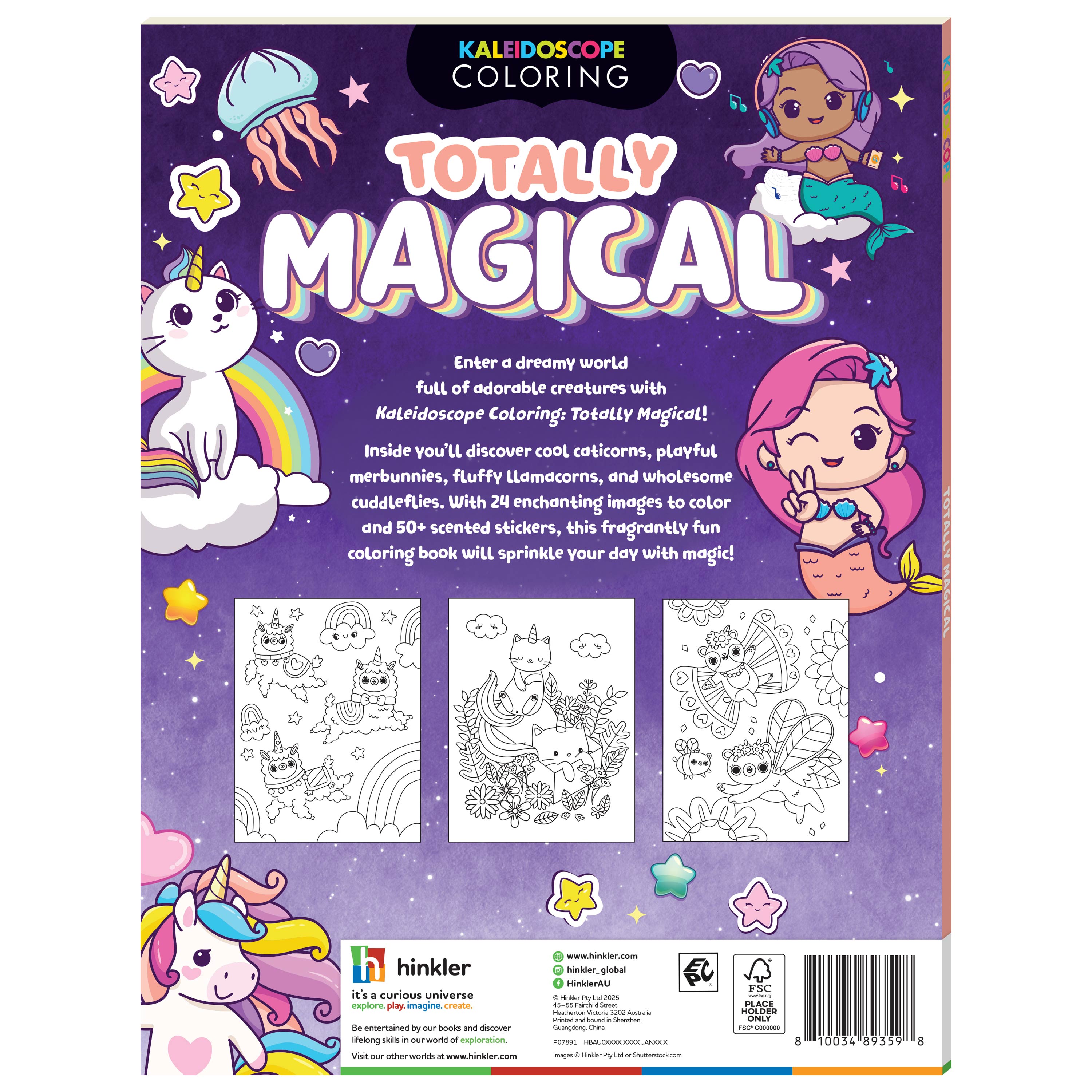 Coloring & Scented Stickers Book - Totally Magical