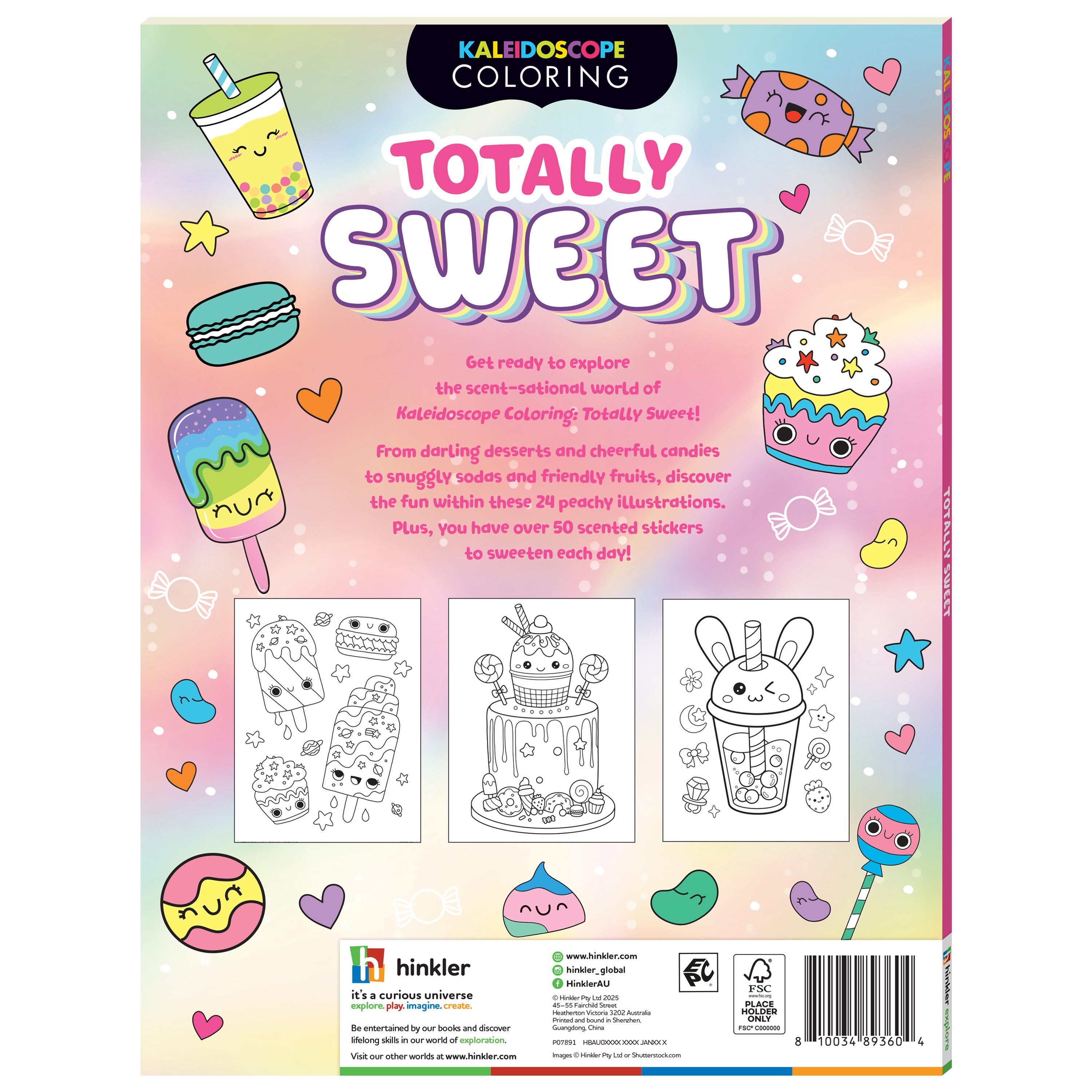 Coloring & Scented Stickers Book - Totally Sweet