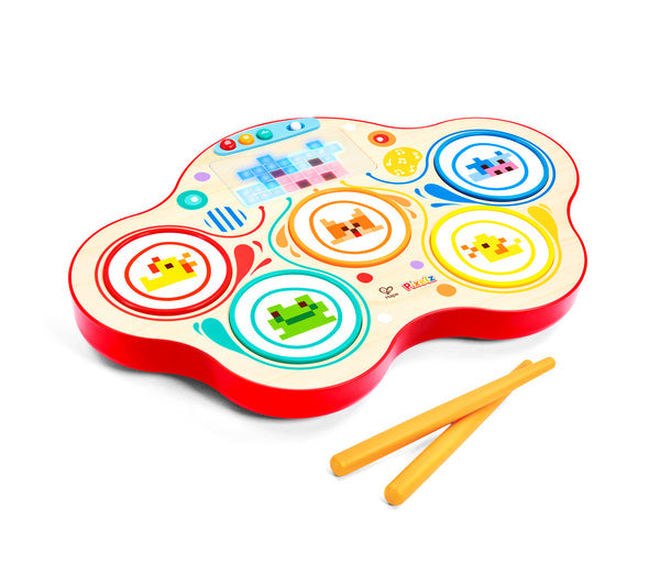Hape Pixelz Dynamic Pixel Drum with Drumsticks