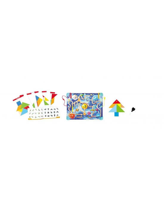 Hape 2-in-1 Space Maze & Tangram Board
