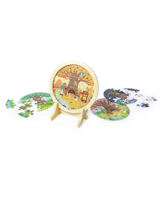 Hape 4-Seasons Layer Puzzle 60pc