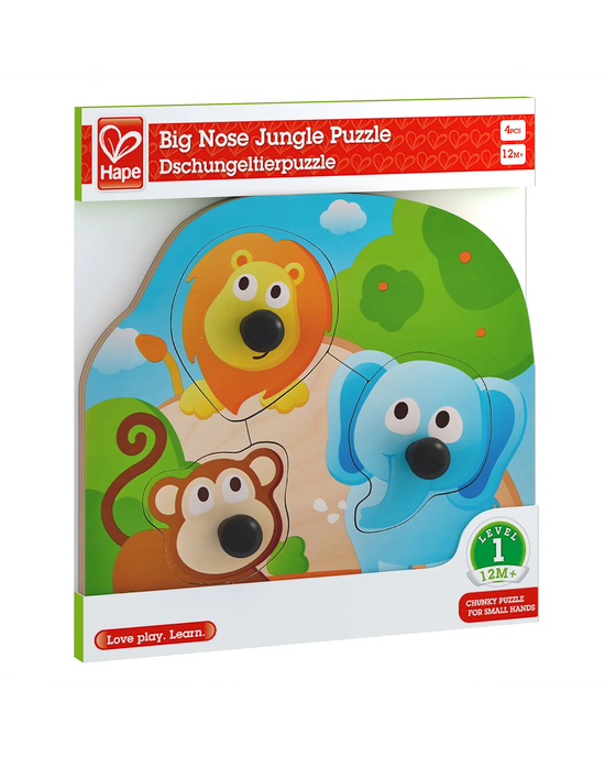 Hape Big Nose Jungle Animal Puzzle