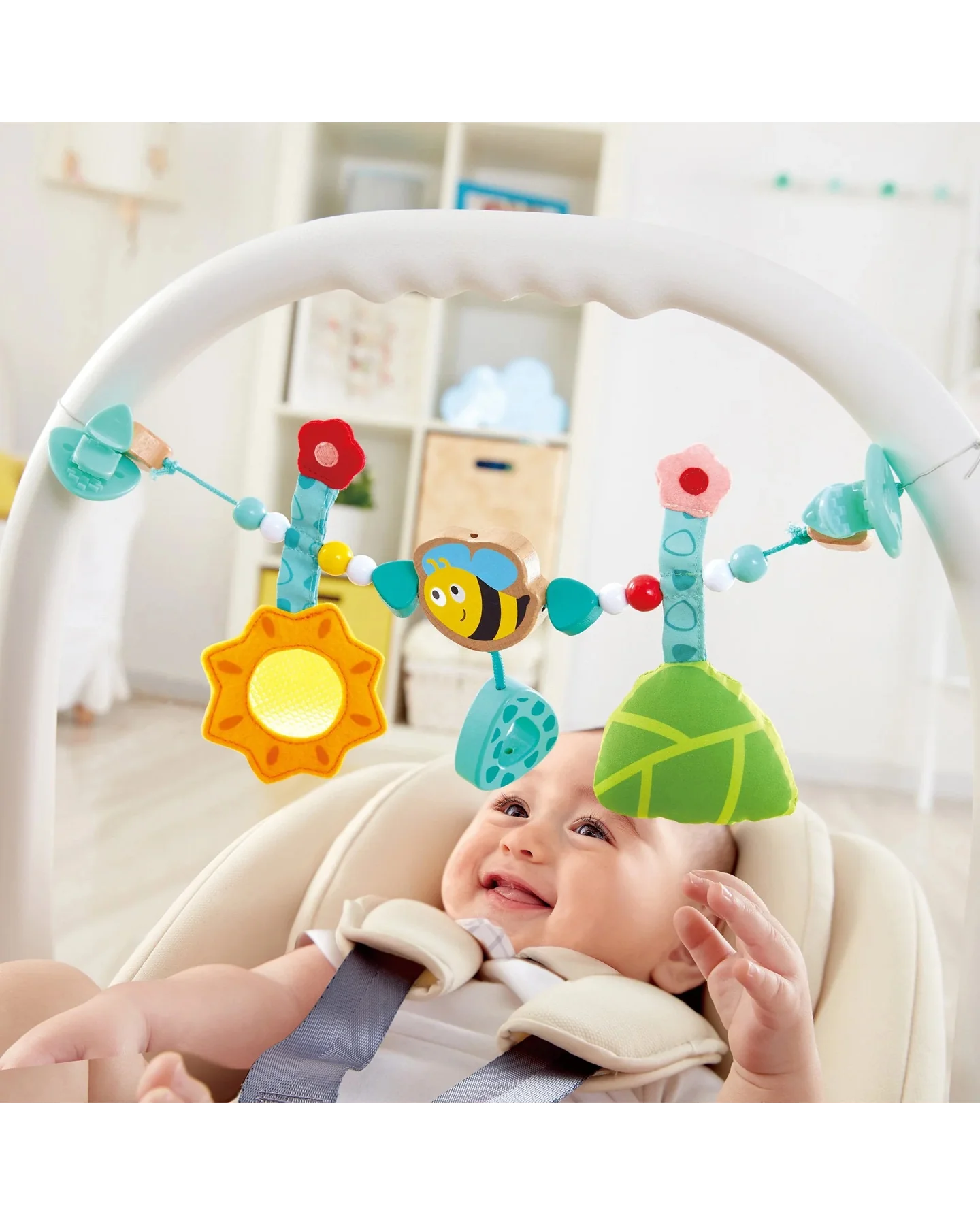 hape-bumblebee-pram-chain