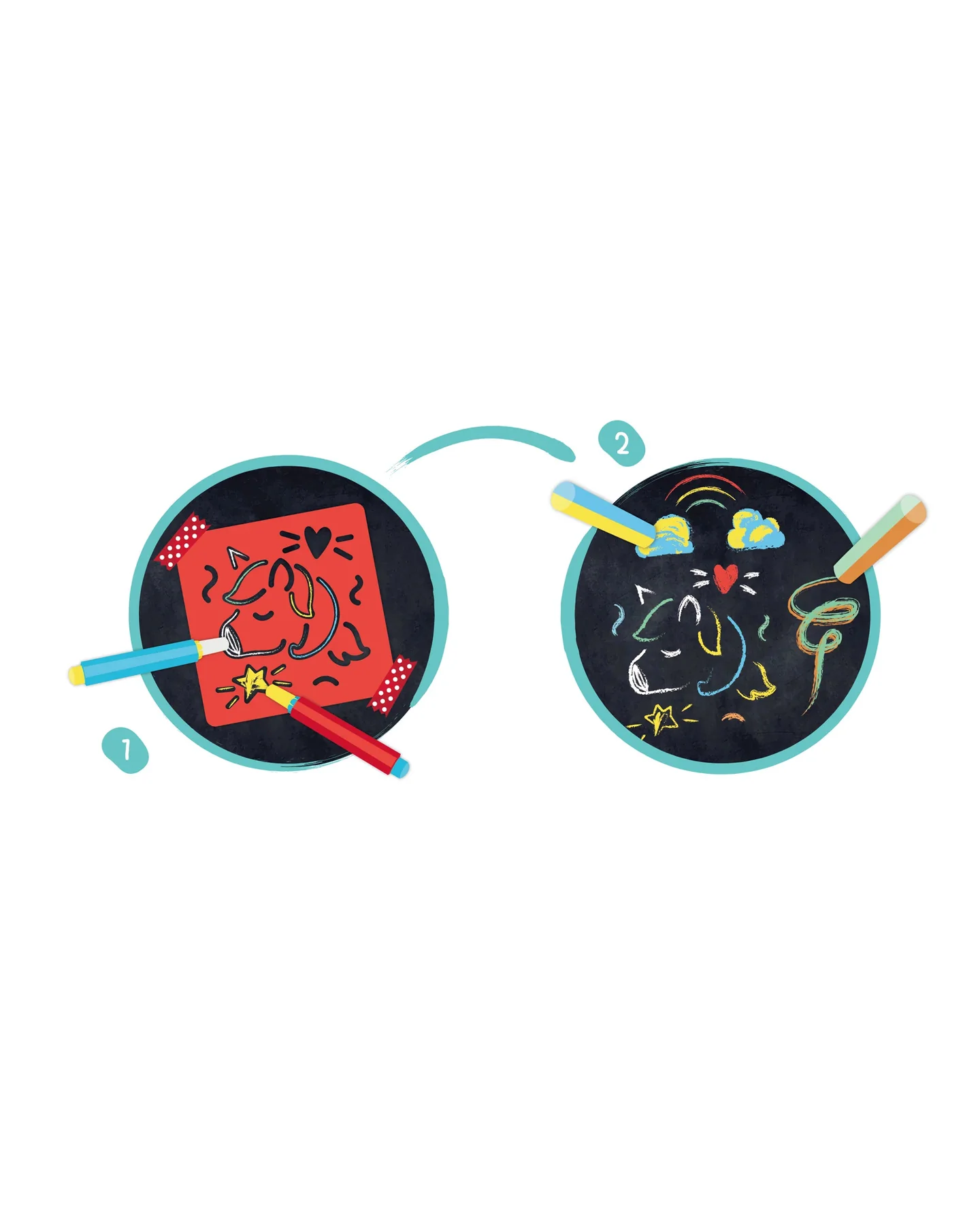hape-chalks-and-stencils-art