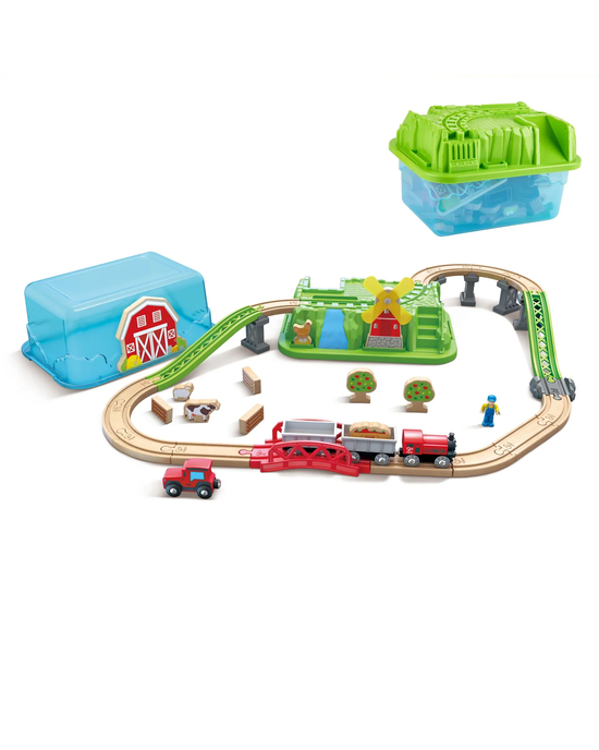 Hape Countryside Train Bucket Set