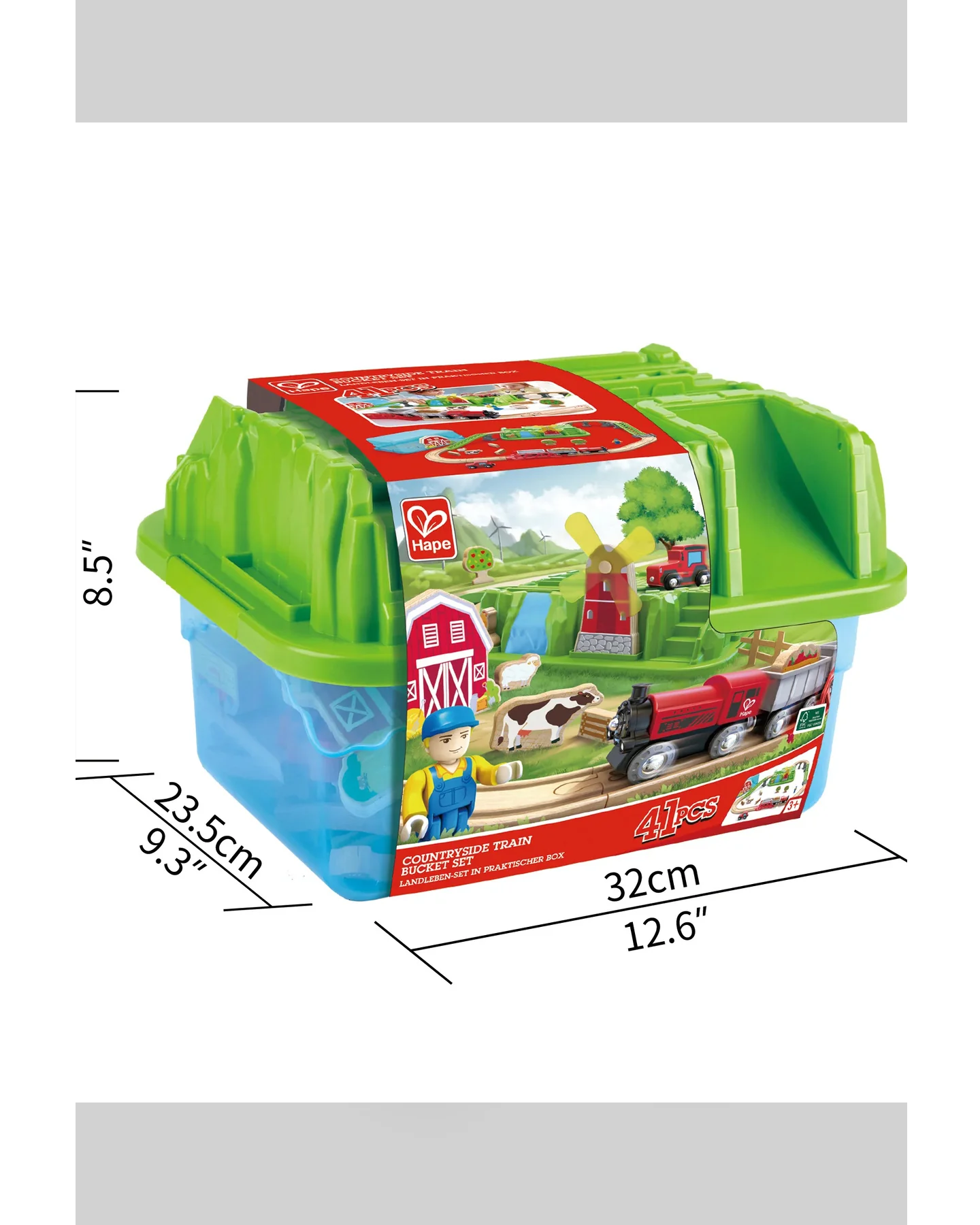 hape-countryside-train-bucket-set