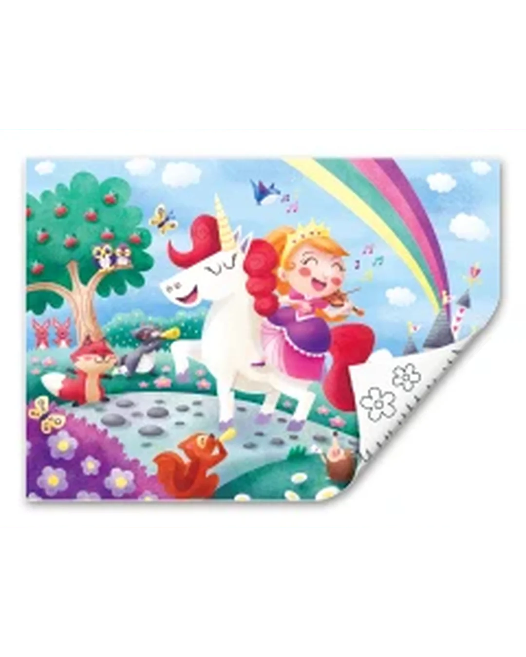 hape-double-sided-colour-puzzle-24pc-unicorn-and-friends