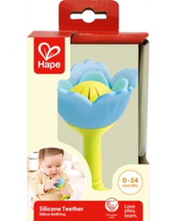 hape-flower-teether-blue
