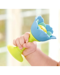 hape-flower-teether-blue
