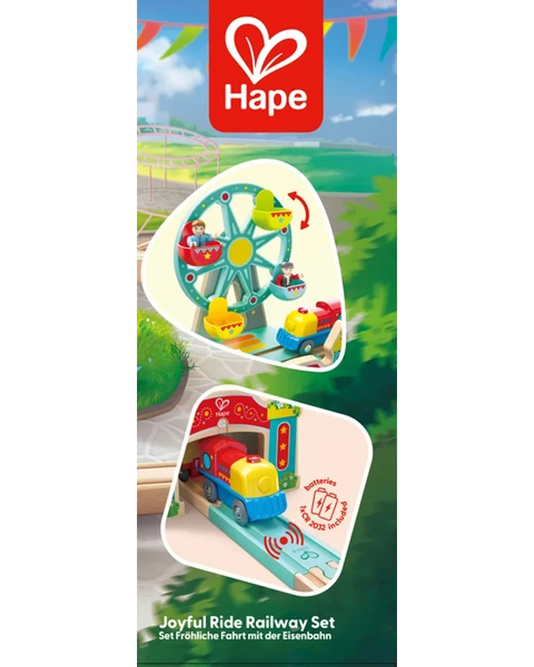Hape Joyful Ride Railway Set Toy Trains & Train Sets