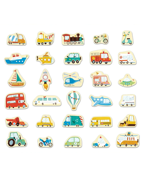 Hape Magnetic Vehicles 30pc