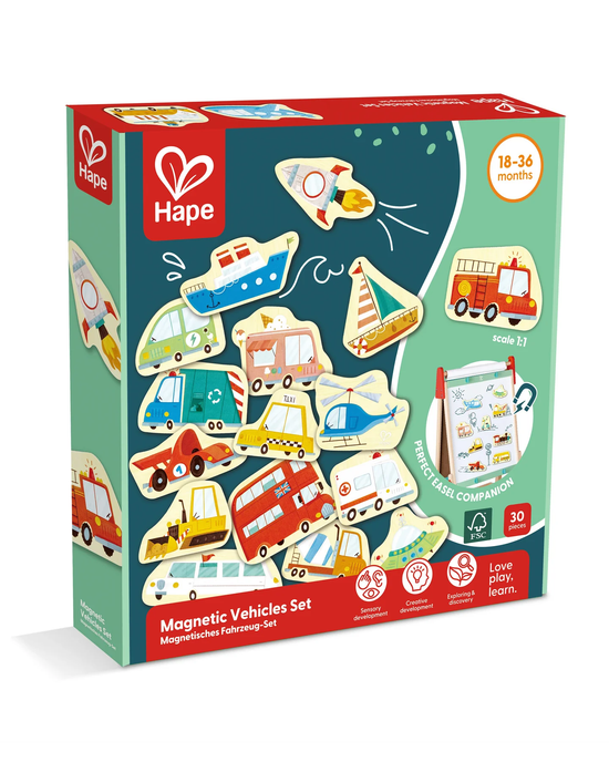 Hape Magnetic Vehicles 30pc