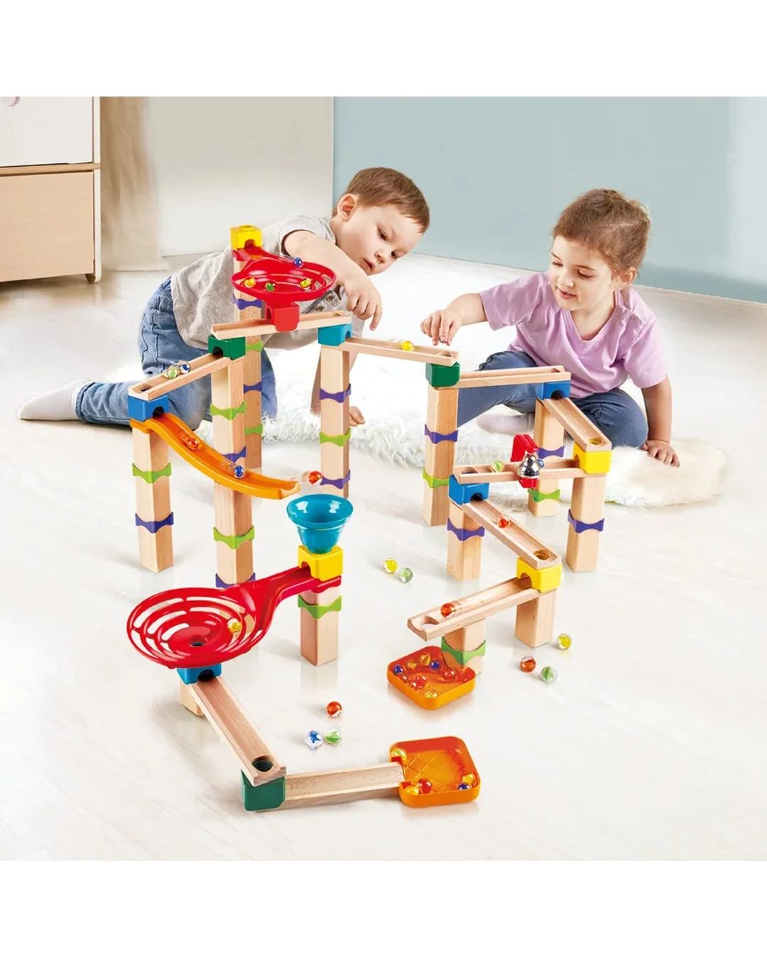 hape-marble-cascade-block-set