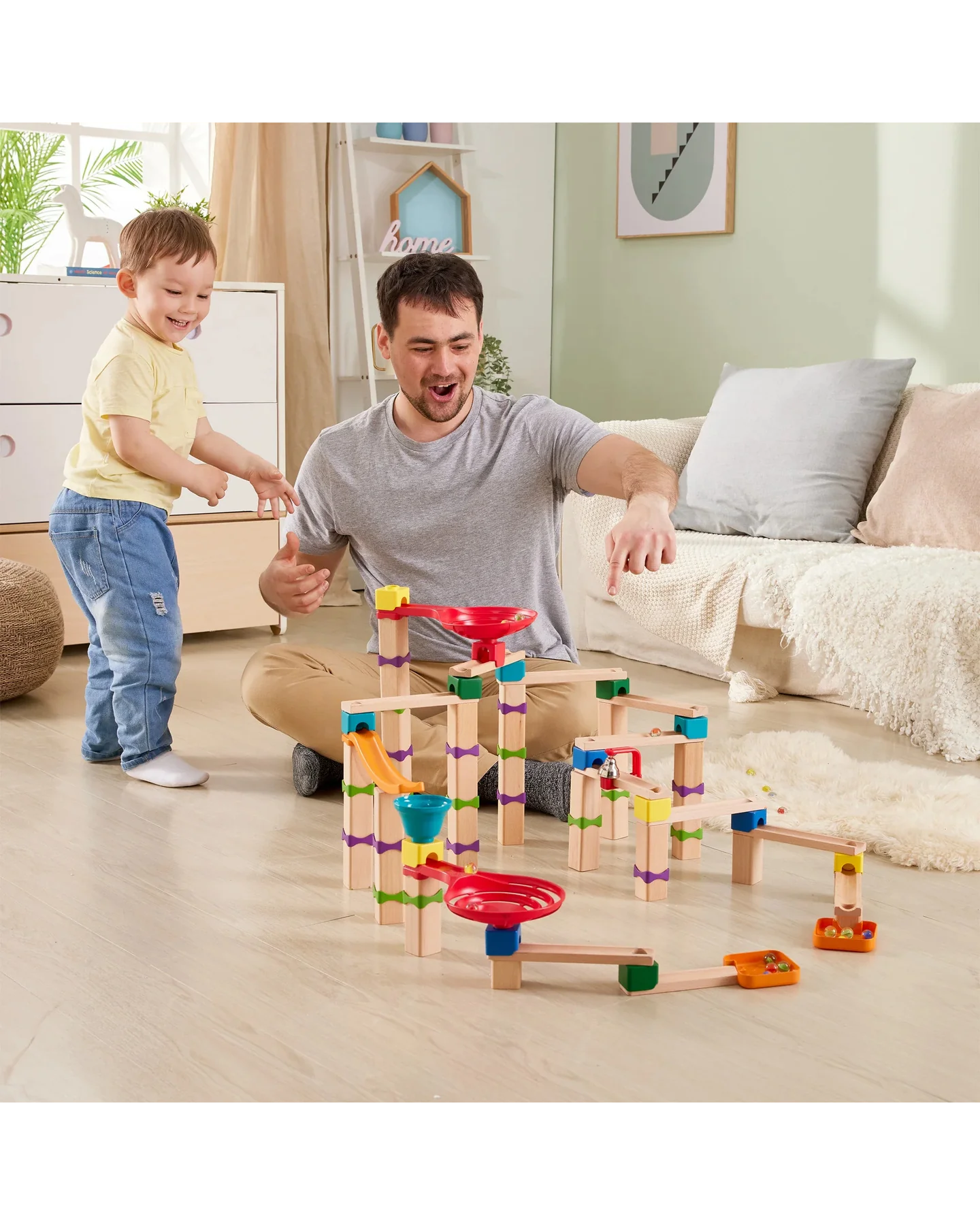 hape-marble-cascade-block-set