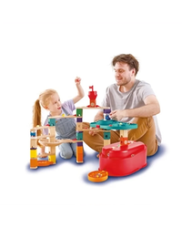 hape-quadrilla-stack-track-bucket-set