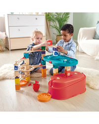 hape-quadrilla-stack-track-bucket-set