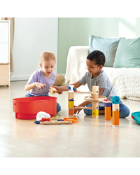 hape-quadrilla-stack-track-bucket-set