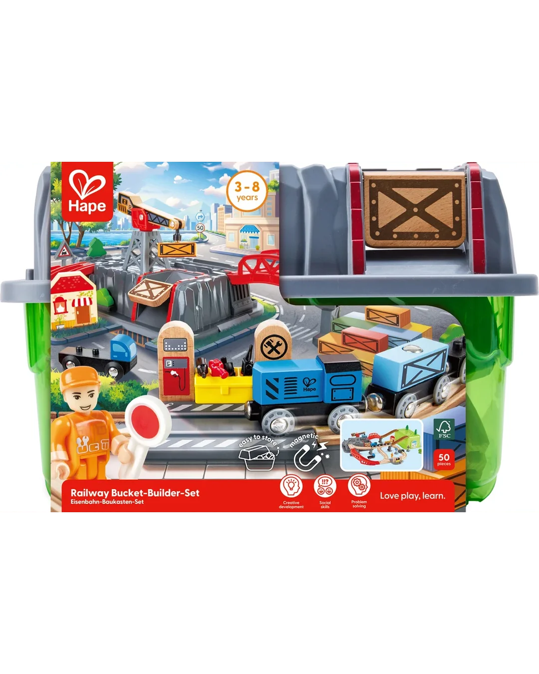 hape-railway-bucket-builder-set
