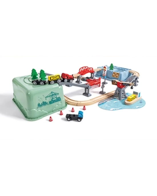 Hape Railway Bucket Harbour Set