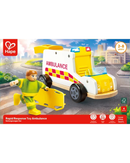 hape-rapid-response-toy-ambula