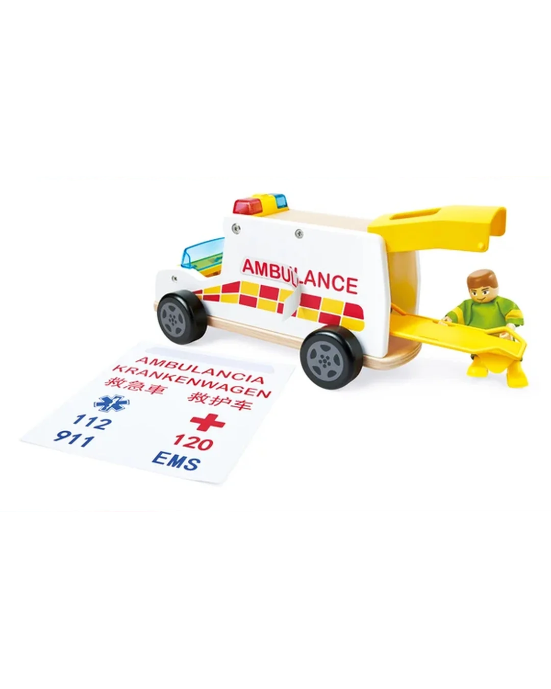 hape-rapid-response-toy-ambula