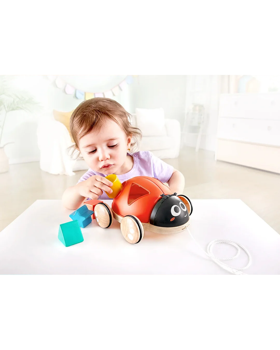 Hape Shape-Sorter Ladybug Pull Toy