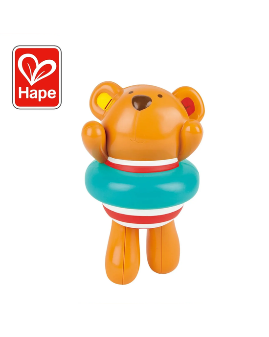 Hape Swimmer Teddy Wind-Up Bath Toy