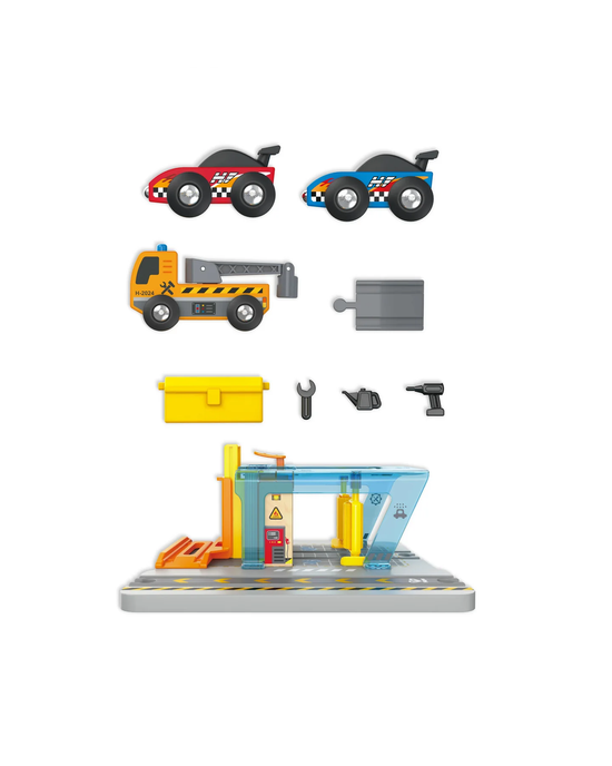 Hape Vehicles Repair & Wash Station