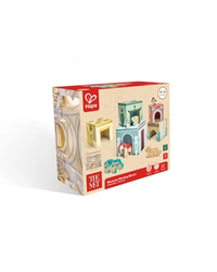 Hape x The Met Museum Wooden Nesting Blocks – 10 Pieces Sorting & Stacking Toys