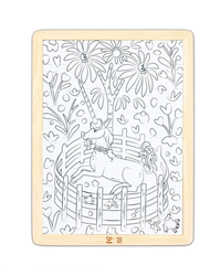 Hape x The Met Unicorn in a Garden Wooden Frame Puzzle – 48 Pieces Child Jigsaws