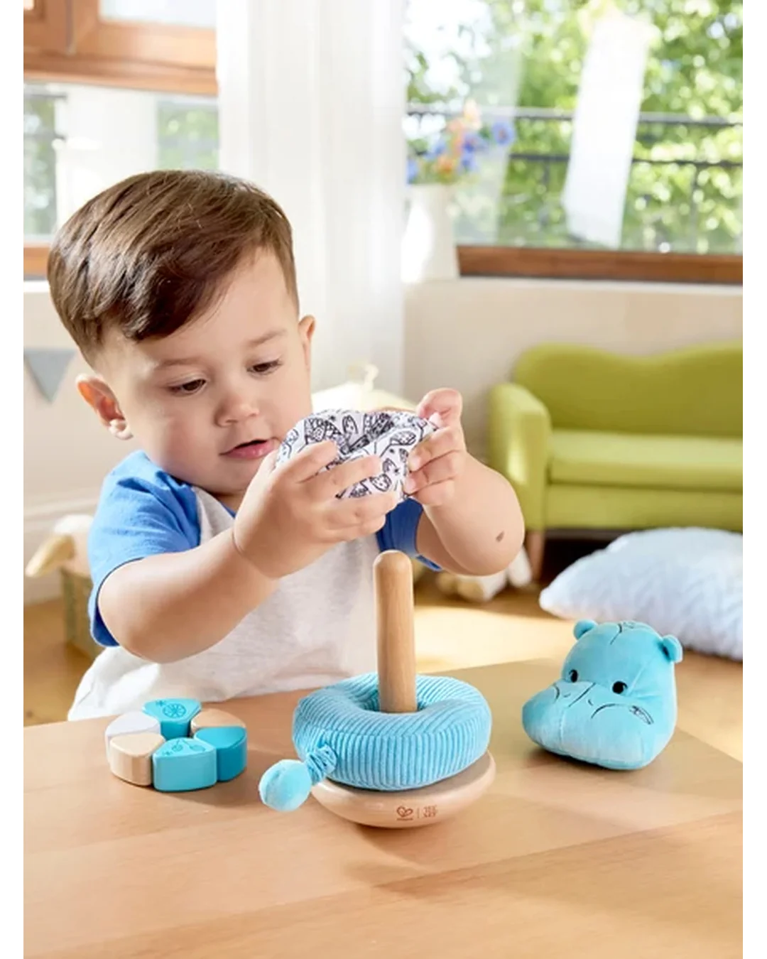 Hape x The Met William® the Hippo Baby Stacker Sorting & Stacking Toys