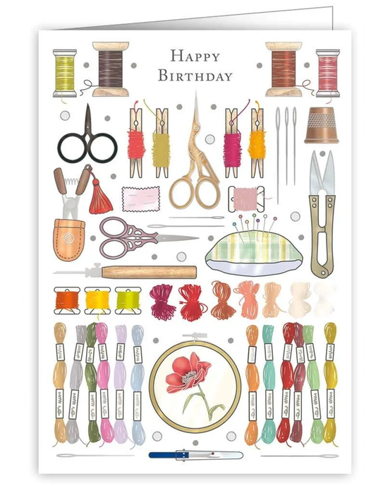 Happy Birthday Sewing Kit - Birthday Card