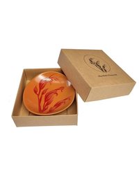harakeke-flower-3-red-on-orange-10cm-bowl