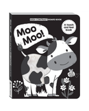 Hinkler High Contrast Moo Moo! Touch and Feel Board Book