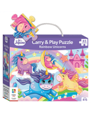 Hinkler Junior Jigsaw Carry & Play Rainbow Unicorns 45-Piece Jigsaw Puzzle