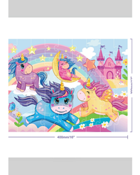 Hinkler Junior Jigsaw Carry & Play Rainbow Unicorns 45-Piece Jigsaw Puzzle-3
