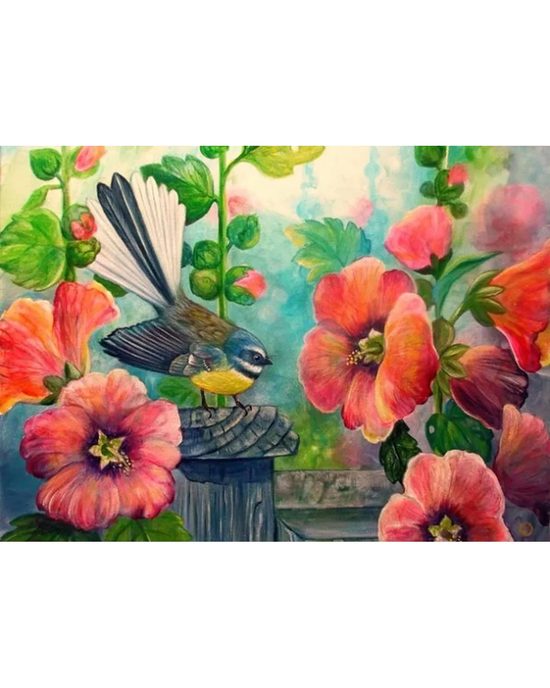 Hollyhocks