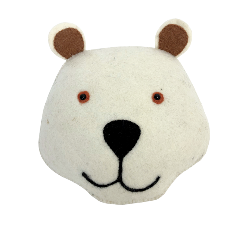 Alan Bear Flat Head Wall Decoration
