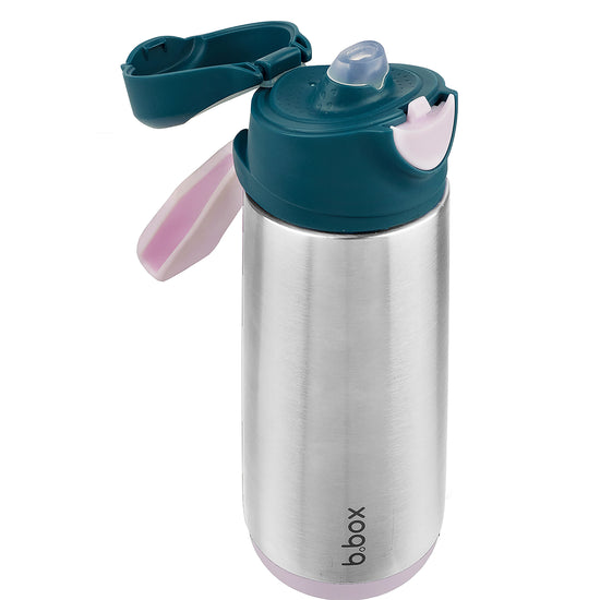 B.BOX 500ml Insulated Sport Spout Drink Bottle Indigo Rose