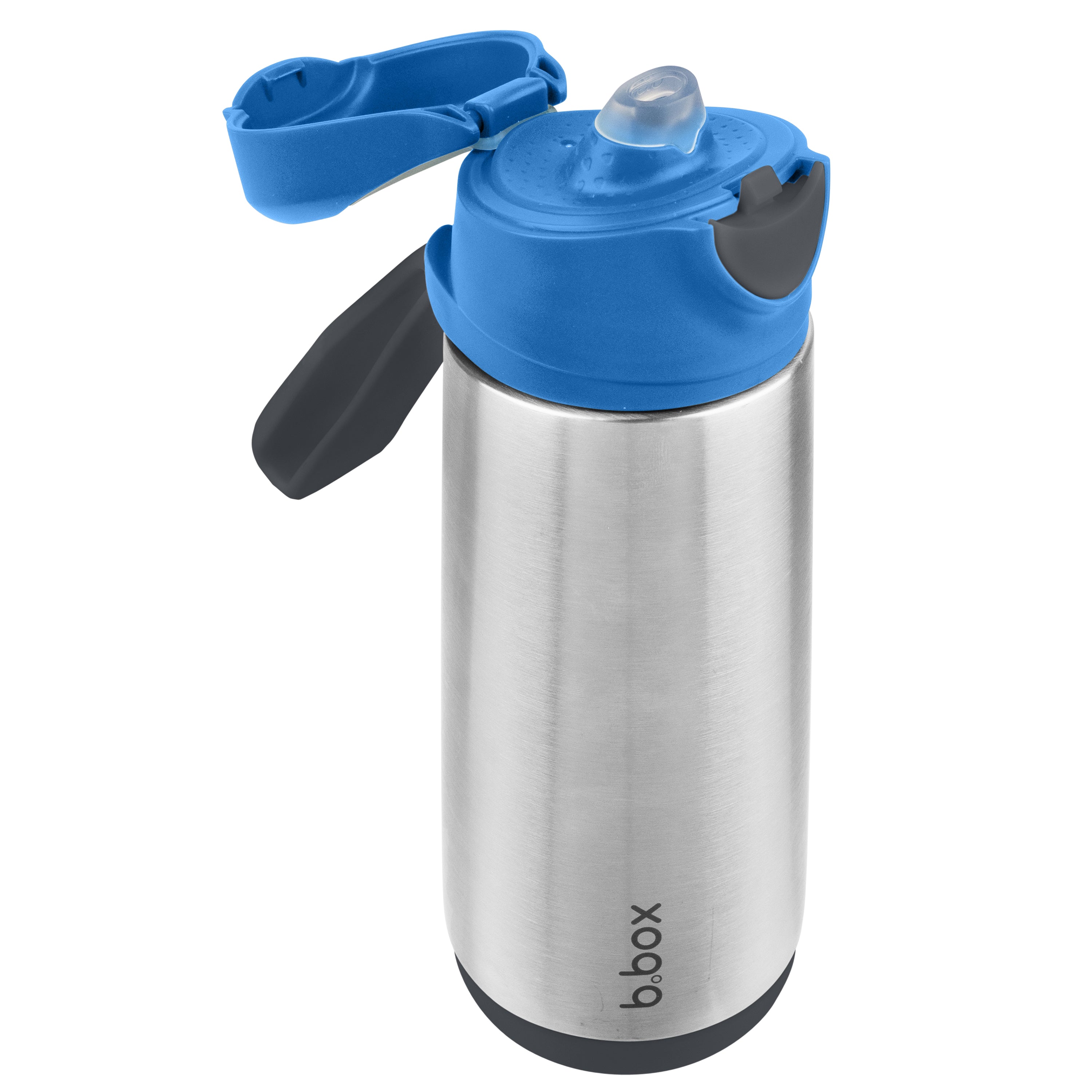 B.BOX 500ml Insulated Sport Spout Drink Bottle Blue Slate
