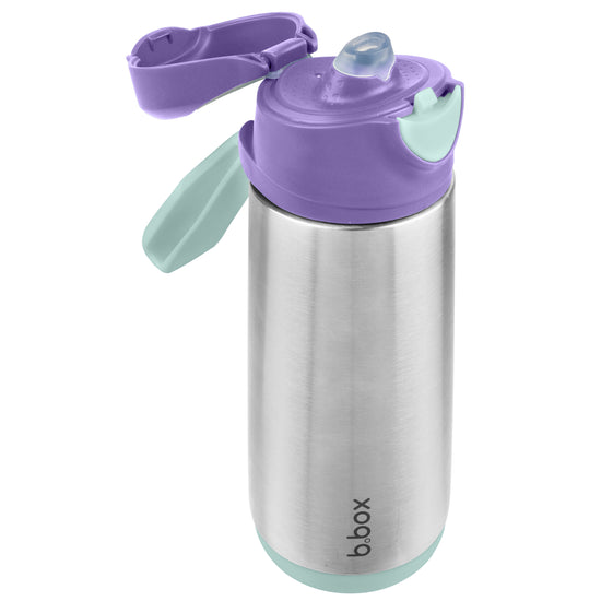 B.BOX 500ml Insulated Sport Spout Drink Bottle Lilac Pop