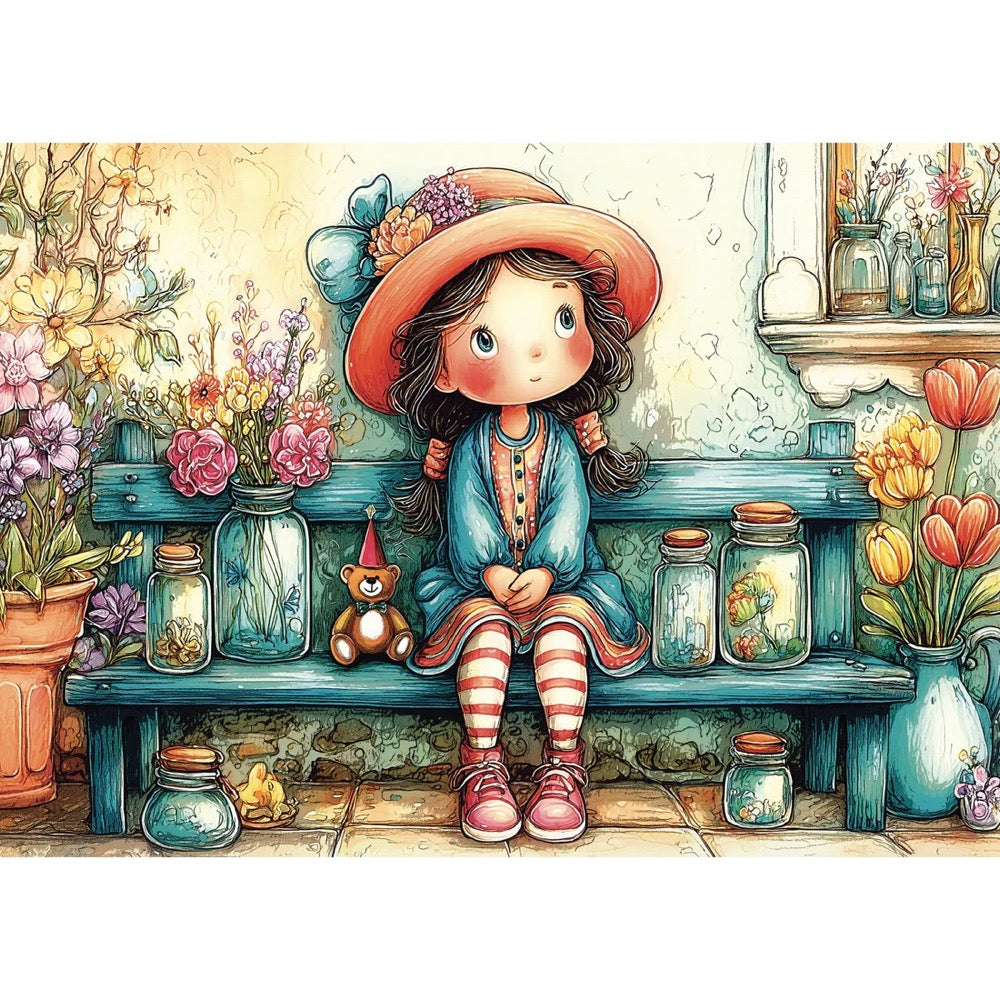 Jacarou Benchside Innocence 1000pc Jigsaw Puzzle