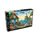 Jacarou Blue House Bay 1000pc Jigsaw Puzzle